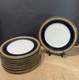 10Theodore Haviland Limoges cobalt blue and gold plated dinner plates Perfect10