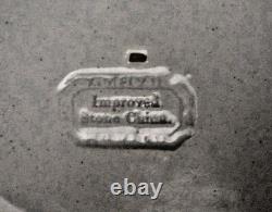 10 BLUE TRANSFERWARE DINNER PLATE HUDSON CITY Charles Meigh 1835