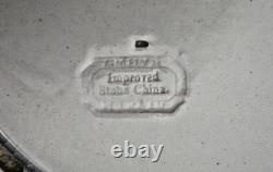 10 BLUE TRANSFERWARE DINNER PLATE HUDSON CITY Charles Meigh 1835