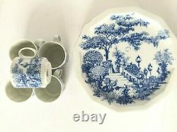 10 PC Set Rosenthal Studio Line SERENADE GERMANY Blue White Dinner Plate TeaCup