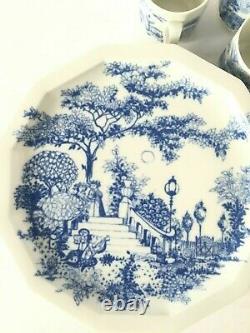 10 PC Set Rosenthal Studio Line SERENADE GERMANY Blue White Dinner Plate TeaCup