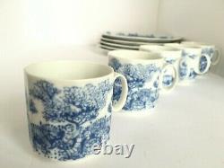 10 PC Set Rosenthal Studio Line SERENADE GERMANY Blue White Dinner Plate TeaCup