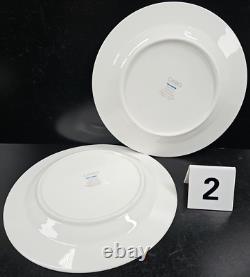 10 Pc Ciroa Hirondelle Dinner Salad Plate Soup Bowl Set Blue Tree Bird Dish Lot