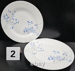 10 Pc Ciroa Hirondelle Dinner Salad Plate Soup Bowl Set Blue Tree Bird Dish Lot
