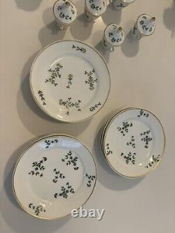 11 18th Century French Empire Porcelain Cornflower Sprig
