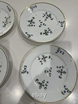 11 18th Century French Empire Porcelain Cornflower Sprig