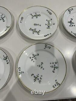 11 18th Century French Empire Porcelain Cornflower Sprig