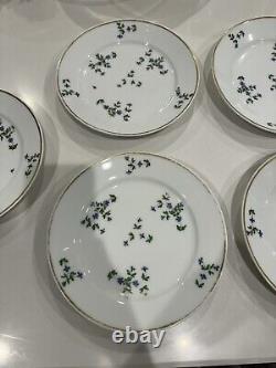 11 18th Century French Empire Porcelain Cornflower Sprig
