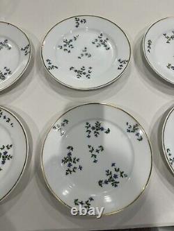 11 18th Century French Empire Porcelain Cornflower Sprig