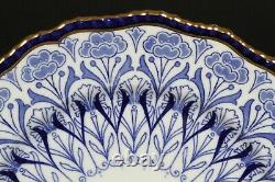 11 Antique Doulton Burslem Blue Plates