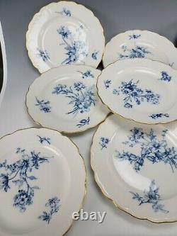 11+ Antique KPM Berlin Porcelain China Elegant Hand Painted Blue White Plate Set