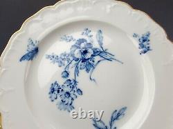 11+ Antique KPM Berlin Porcelain China Elegant Hand Painted Blue White Plate Set