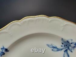 11+ Antique KPM Berlin Porcelain China Elegant Hand Painted Blue White Plate Set