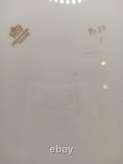 11 Pieces Antique Wedgwood England 9130 Cobalt Blue Gold Rim Filigree Plates