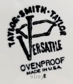 11 Taylor Smith Taylor Blue Lace Dinner Plates Set Vintage Floral Dishes MCM Lot