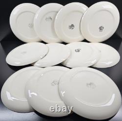 11 Taylor Smith Taylor Blue Lace Dinner Plates Set Vintage Floral Dishes MCM Lot