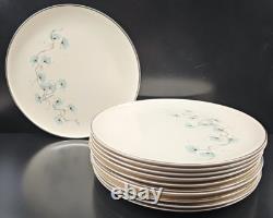11 Taylor Smith Taylor Blue Lace Dinner Plates Set Vintage Floral Dishes MCM Lot