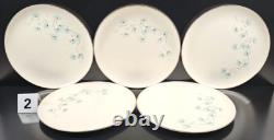 11 Taylor Smith Taylor Blue Lace Dinner Plates Set Vintage Floral Dishes MCM Lot