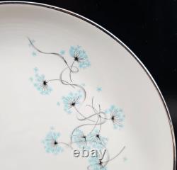 11 Taylor Smith Taylor Blue Lace Dinner Plates Set Vintage Floral Dishes MCM Lot