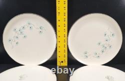 11 Taylor Smith Taylor Blue Lace Dinner Plates Set Vintage Floral Dishes MCM Lot
