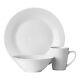 12 24 Piece Dinner Set Dining Crockery Tableware Service Round Plates Bowls Mugs