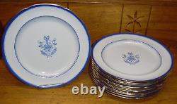 12 Copeland Spode Fine Stone Dinner Plates Y3053 Blue Newburyport 10 1/4