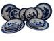 12 Piece Royal Doulton REAL OLD WILLOW Dinner-Salad -Bread/butter BowlsBeautiful