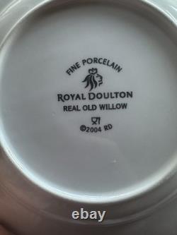 12 Piece Royal Doulton REAL OLD WILLOW Dinner-Salad -Bread/butter BowlsBeautiful