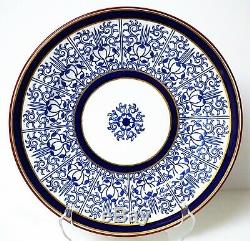 12 Royal Worcester Blue Lily 9624 Floral Dinner Cabinet Plate Plates