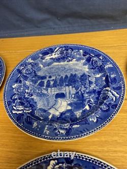 12 Various Antique Wedgwood Historical Scenes Transferware 9 1/4 Plates (4438)