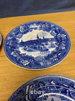 12 Various Antique Wedgwood Historical Scenes Transferware 9 1/4 Plates (4438)
