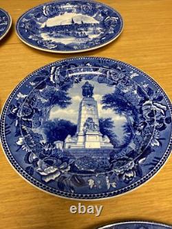 12 Various Antique Wedgwood Historical Scenes Transferware 9 1/4 Plates (4438)
