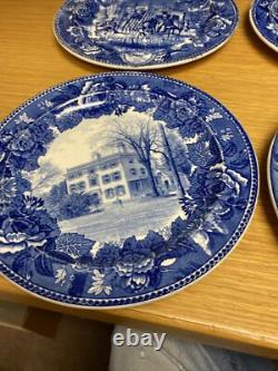 12 Various Antique Wedgwood Historical Scenes Transferware 9 1/4 Plates (4438)