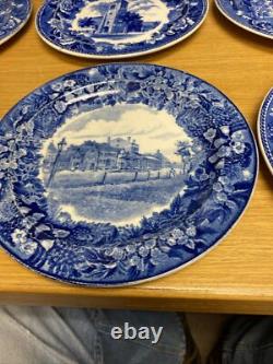 12 Various Antique Wedgwood Historical Scenes Transferware 9 1/4 Plates (4438)