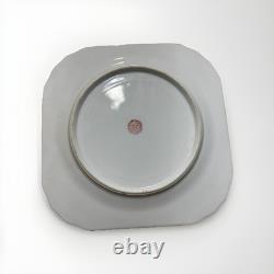 12 Vintage Gold Castle Made in Japan Floral Plates Blue Cobalt Gold Trim