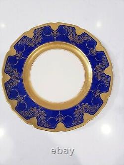 12 Vintage Lenox Royal Cobalt Blue Dinner Plates