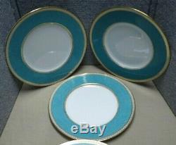 12 Wedgwood Ulander Powder Turquoise W1507 Service Plates Dinner 10 3/4 JW