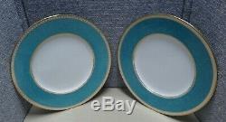 12 Wedgwood Ulander Powder Turquoise W1507 Service Plates Dinner 10 3/4 JW