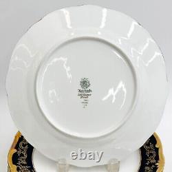 12 Weimar Echt Kobalt German Porcelain Dinner Plates Katharina 20003 Blue c 1940