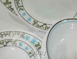 12-pc Corelle TREE BIRD DINNERWARE SET Dinner Bread PLATES 18-oz BOWLS