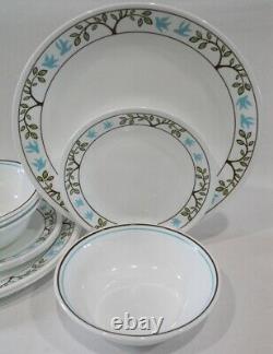 12-pc Corelle TREE BIRD DINNERWARE SET Dinner Bread PLATES 18-oz BOWLS