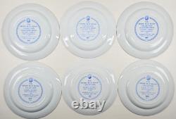 14 Pc Spode Blue Room Collection Dinner Plates Set Floral Scalloped England Lot