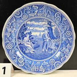 14 Pc Spode Blue Room Collection Dinner Plates Set Floral Scalloped England Lot