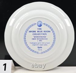 14 Pc Spode Blue Room Collection Dinner Plates Set Floral Scalloped England Lot