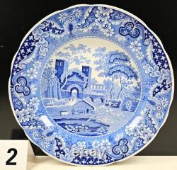 14 Pc Spode Blue Room Collection Dinner Plates Set Floral Scalloped England Lot