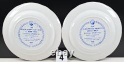 14 Pc Spode Blue Room Collection Dinner Plates Set Floral Scalloped England Lot