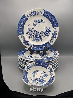 14 pc Royal Staffordshire Cathay Ironstone J&G Meakin Dinner Plates & Bowls
