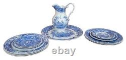 15 Spode Blue Room Collection China Bread Dinner Plates Pitcher Girl at Well