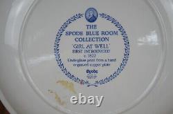 15 Spode Blue Room Collection China Bread Dinner Plates Pitcher Girl at Well