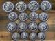 16 Blue Willow CHURCHILL England DINNER PLATES 8 Soup Salad Bowls VINTAGE Mint